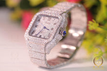Load image into Gallery viewer, 42mm Dial Men Wrist Hip Hop Watch, VVS1 Colorless Moissanite Watch, Iced Fully Iced Out Watch, Fully Bust Down Iced Out Automatic Movement
