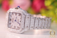 Load image into Gallery viewer, 42mm Dial Men Wrist Hip Hop Watch, VVS1 Colorless Moissanite Watch, Iced Fully Iced Out Watch, Fully Bust Down Iced Out Automatic Movement

