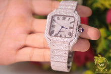 Load image into Gallery viewer, 42mm Dial Men Wrist Hip Hop Watch, VVS1 Colorless Moissanite Watch, Iced Fully Iced Out Watch, Fully Bust Down Iced Out Automatic Movement
