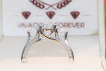 Load image into Gallery viewer, 4.35 CTW Round Colorless Moissanite Wedding Band, Anniversary Gifts, Eternity Band, Unique Band For Gift, Timeless Triple Row Eternity Band.
