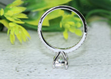 Load image into Gallery viewer, 2.78CT Hidden Halo Elongated Cushion Moissanite Ring | Colorless Moissanite Ring | Accented Real Certified Diamond Ring | Engagement Ring | Side Stone 0.51Ct Certified Natural Diamond.
